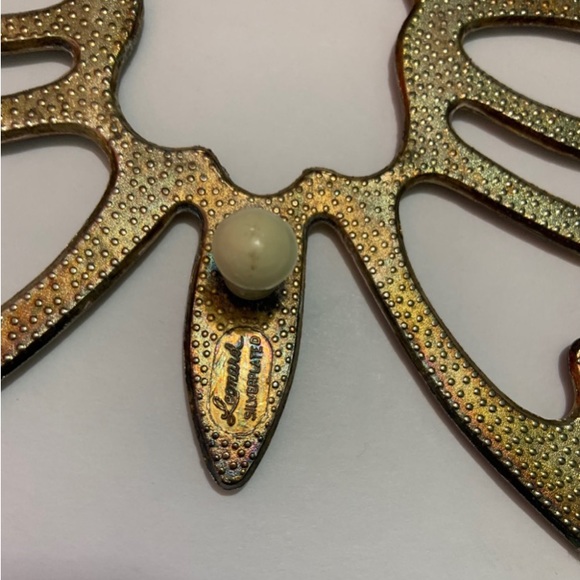 F B Rogers Silver Butterfly Trivet plaque - Picture 3 of 3